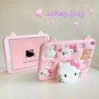Cartoon Silicone Child Protective Cover for iPad 10.2 with Adjustable Stand Cover, Cute Cartoon Design Shockproof Silicone Case Mobile Case by CoverMeUp - Style 2
