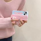 Protective Apple iPhone Back Cover - Cool Cat Designer SIlicon Case for iPhone 15 Pro - Style 3