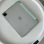 Light Green PU Leather Finish Foldable Flip Case for iPad 10.9(Air4 & Air 5)/ Pro 11 inches Mobile Case by CoverMeUp - Style 2