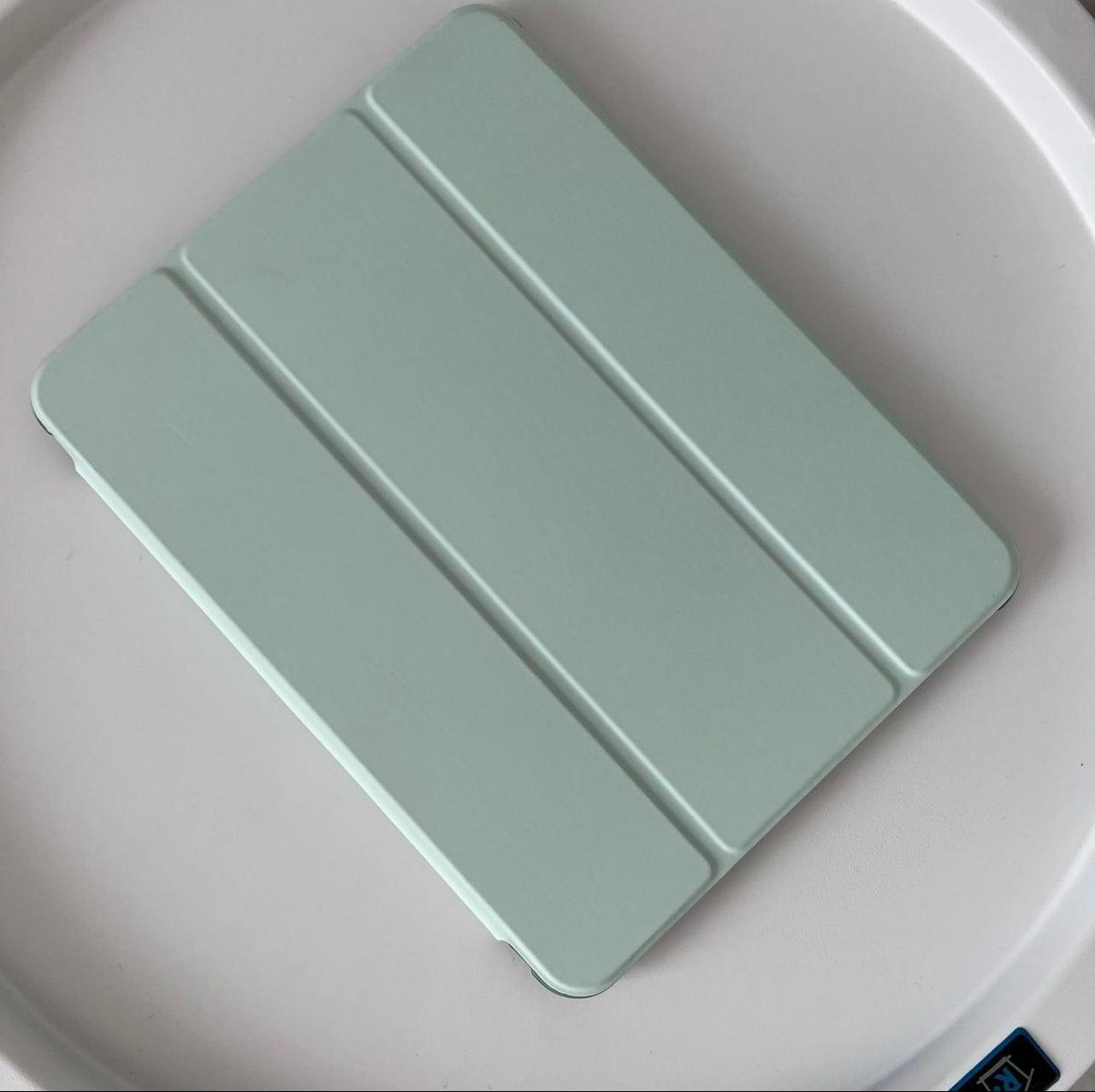 Light Green PU Leather Finish Foldable Flip Case for iPad 10.2