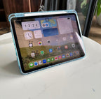 Light Green PU Leather Finish Foldable Flip Case for iPad 10.9(Air4 & Air 5)/ Pro 11 inches Mobile Case by CoverMeUp - Style 8