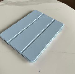 Light Blue  PU Leather Finish Foldable Flip Case for iPad 10.9 (Air4 & Air5)/ Pro 11 inches