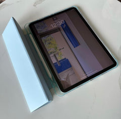 Light Blue  PU Leather Finish Foldable Flip Case for iPad 10.9 (Air4 & Air5)/ Pro 11 inches