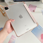 Light Pink PU Leather Finish Foldable Flip Case for iPad 10.2 Mobile Case by CoverMeUp