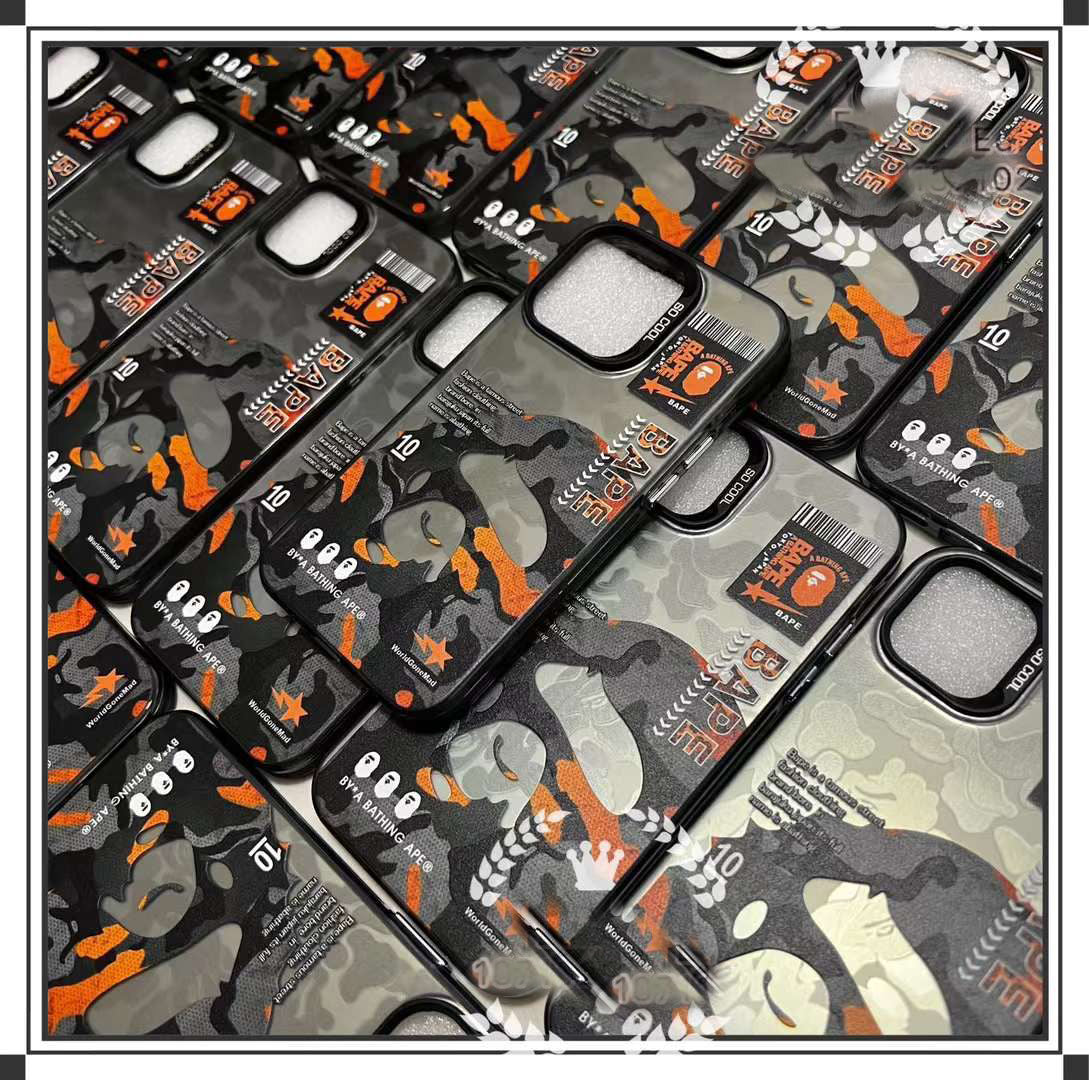 BAPE Designer Silicon Case for iPhone 14 Pro Max