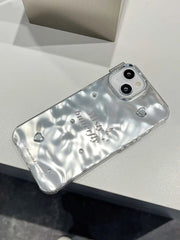 Misty Butterfly  Chrome Designer Silicon Case for iPhone 15 Plus