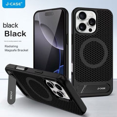 J Case Magsafe Stand Case for iPhone 16 Pro (Black)