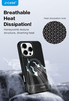 Protective Apple iPhone Back Cover - J Case Magsafe Stand Case for iPhone 16 Plus (Black) - Style 5