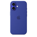 Protective Apple iPhone Back Cover - Logo Silicon Case for iPhone 16 Plus (Marine Blue)