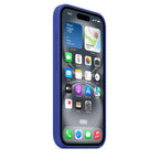 Protective Apple iPhone Back Cover - Logo Silicon Case for iPhone 16 (Marine Blue) - Style 2