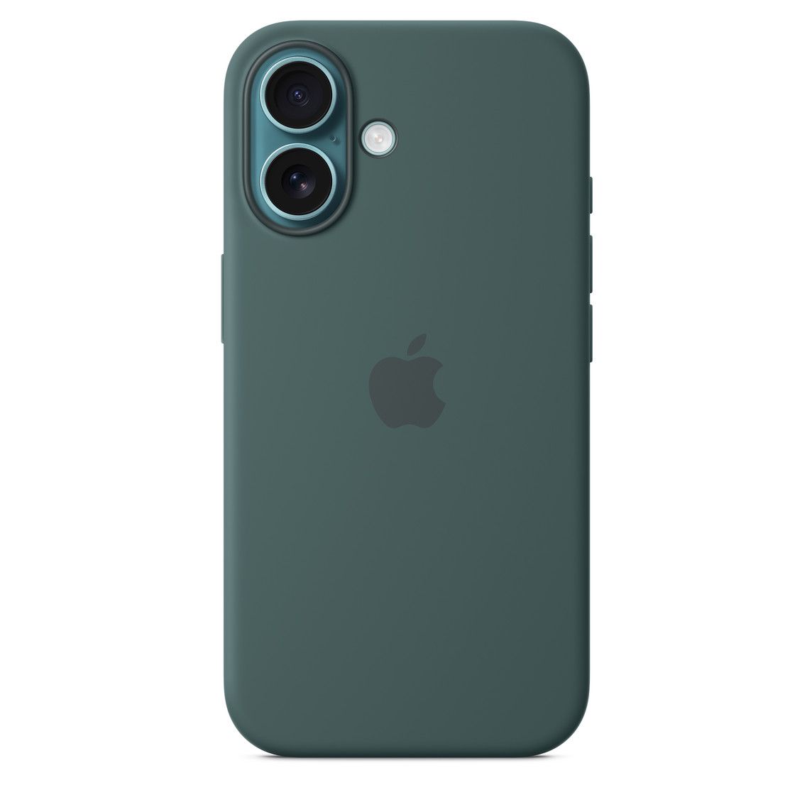 Logo Silicon Case for iPhone 16 Plus (Lake Green)