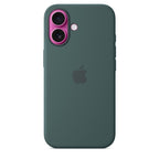 Protective Apple iPhone Back Cover - Logo Silicon Case for iPhone 16 Plus (Lake Green) - Style 3