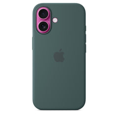Logo Silicon Case for iPhone 16 Plus (Lake Green)