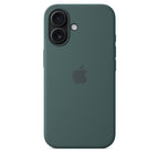 Protective Apple iPhone Back Cover - Logo Silicon Case for iPhone 16 (Lake Green) - Style 5