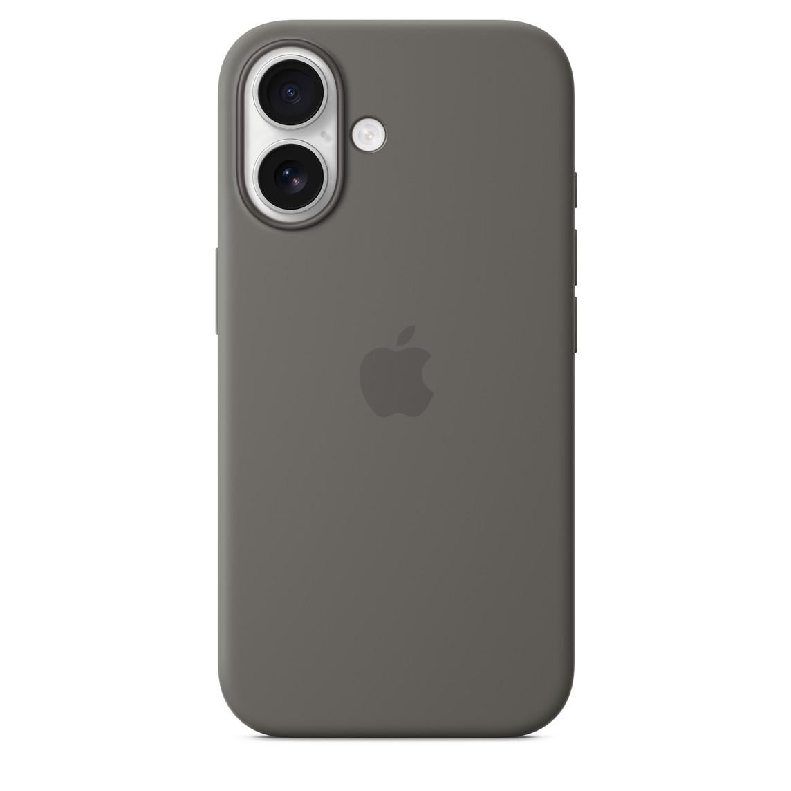Logo Silicon Case for iPhone 16 Plus (Grey)