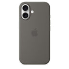 Protective Apple iPhone Back Cover - Logo Silicon Case for iPhone 16 Plus (Grey) - Style 2