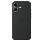 Protective Apple iPhone Back Cover - Logo Silicon Case for iPhone 16 Plus (Black) - Style 3