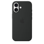Protective Apple iPhone Back Cover - Logo Silicon Case for iPhone 16 Plus (Black) - Style 5