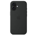 Protective Apple iPhone Back Cover - Logo Silicon Case for iPhone 16 Plus (Black)