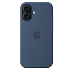 Protective Apple iPhone Back Cover - Logo Silicon Case for iPhone 16 Plus (Denim Blue) - Style 2