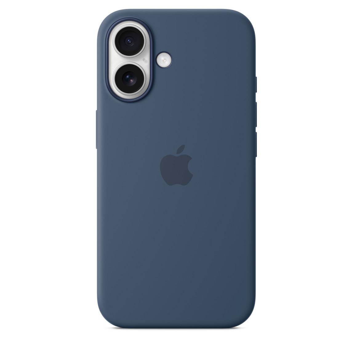 Logo Silicon Case for iPhone 16 (Denim Blue)