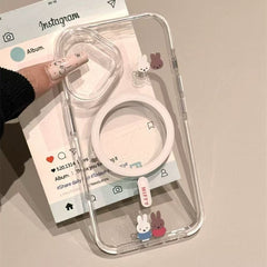 Transparent Cartoon Designer Silicon Case for iPhone 16 Pro