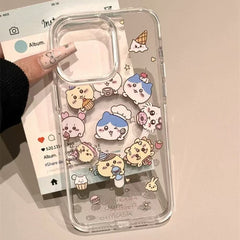 Transparent Cartoon Designer Silicon Case for iPhone 16 Pro