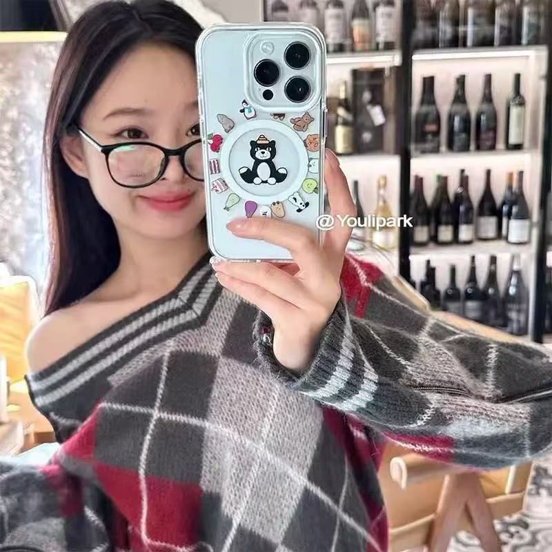 Transparent Cartoon Designer Silicon Case for iPhone 16 Pro