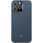 Protective Apple iPhone Back Cover - RAPTIC STRONG - DEFENSE - Aramid Fiber Skin - Humble- MagSafe Compatible Case for iPhone 16 Pro - (Blue)
