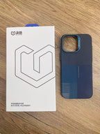 Protective Apple iPhone Back Cover - RAPTIC STRONG - DEFENSE - Aramid Fiber Skin MagSafe Compatible Case for iPhone 16 Pro Max - (Blue) - Style 3