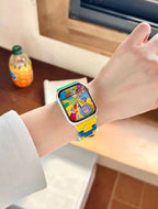 Colourful Poly Carbonate Apple iWatch Band for iWatch 44/45/46 & 49mm Mobile Case by CoverMeUp - Style 6