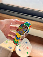 Colourful Poly Carbonate Apple iWatch Band for iWatch 44/45/46 & 49mm Mobile Case by CoverMeUp - Style 7