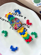 Colourful Poly Carbonate Apple iWatch Band for iWatch 44/45/46 & 49mm Mobile Case by CoverMeUp - Style 8