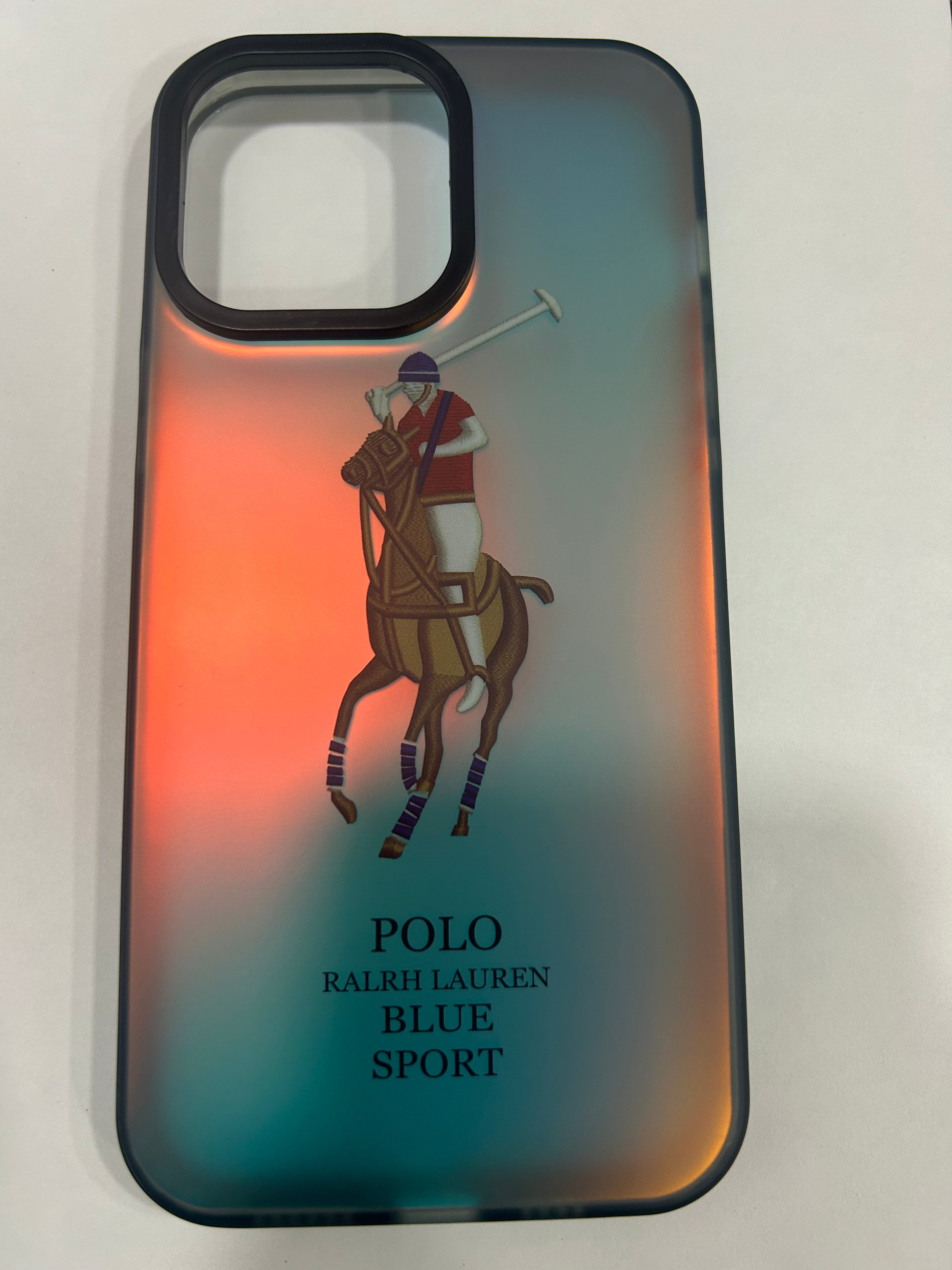 iPhone 3D fluorescent color changing case Jockey Horse Series