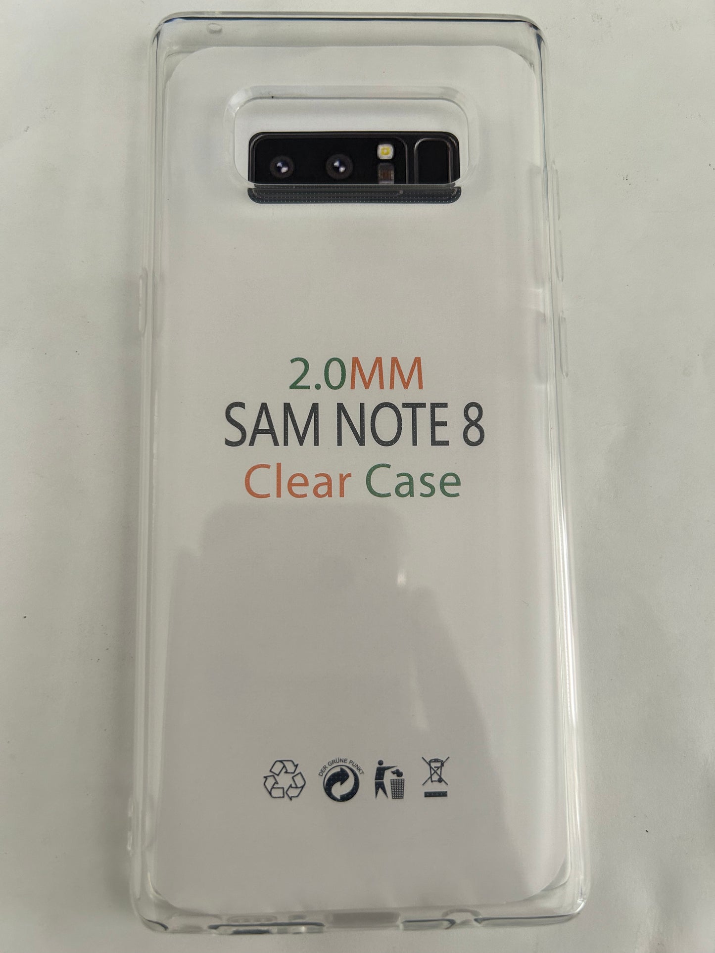 Silicone Clear Transparent Case for Samsung Galaxy NOTE 8