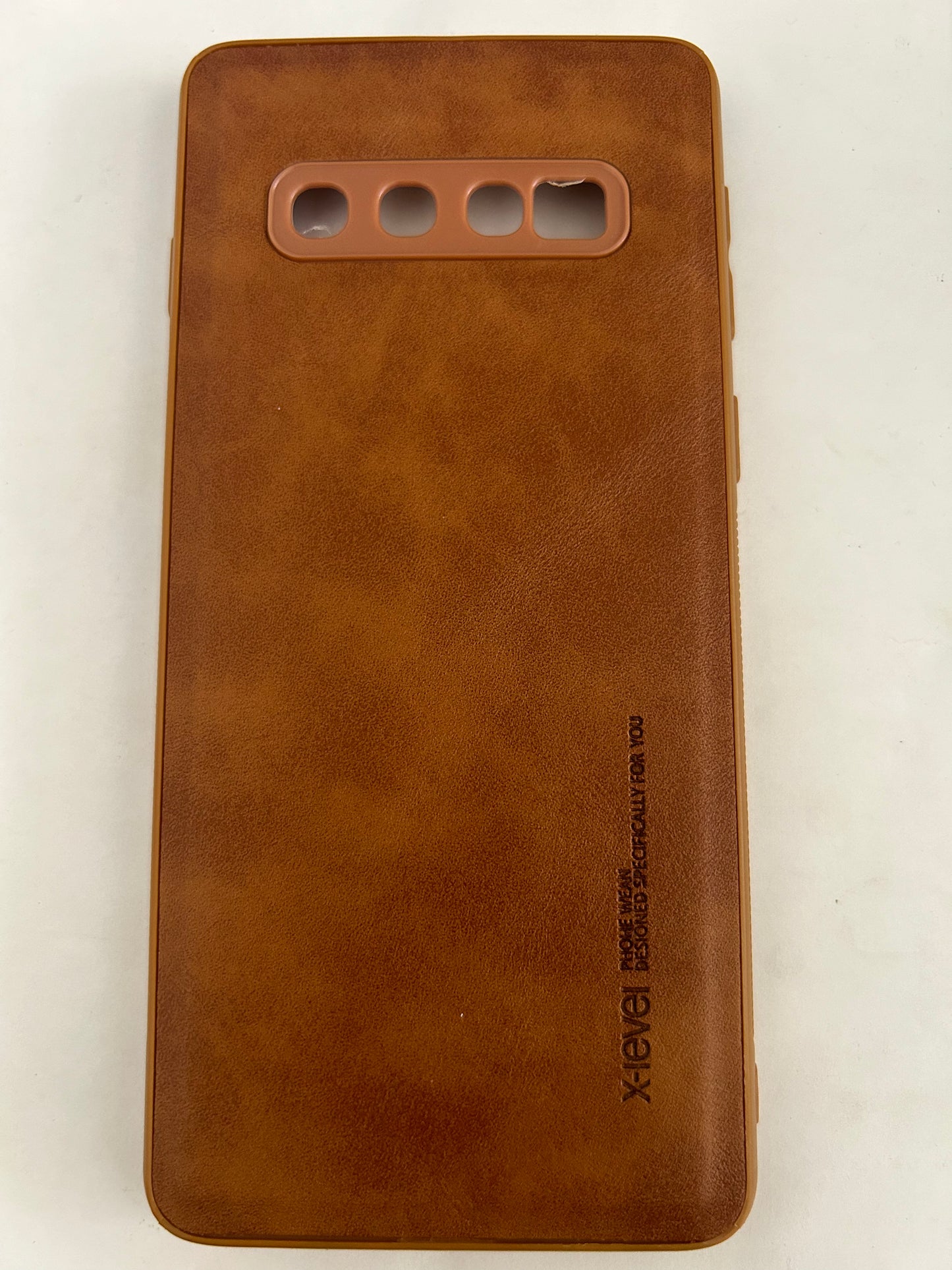 Leather Hard Case for Samsung Galaxy S10