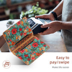 Floral Magsafe Wallet 2 Pockets (Green)