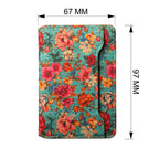 Floral Magsafe Wallet 2 Pockets (Green)