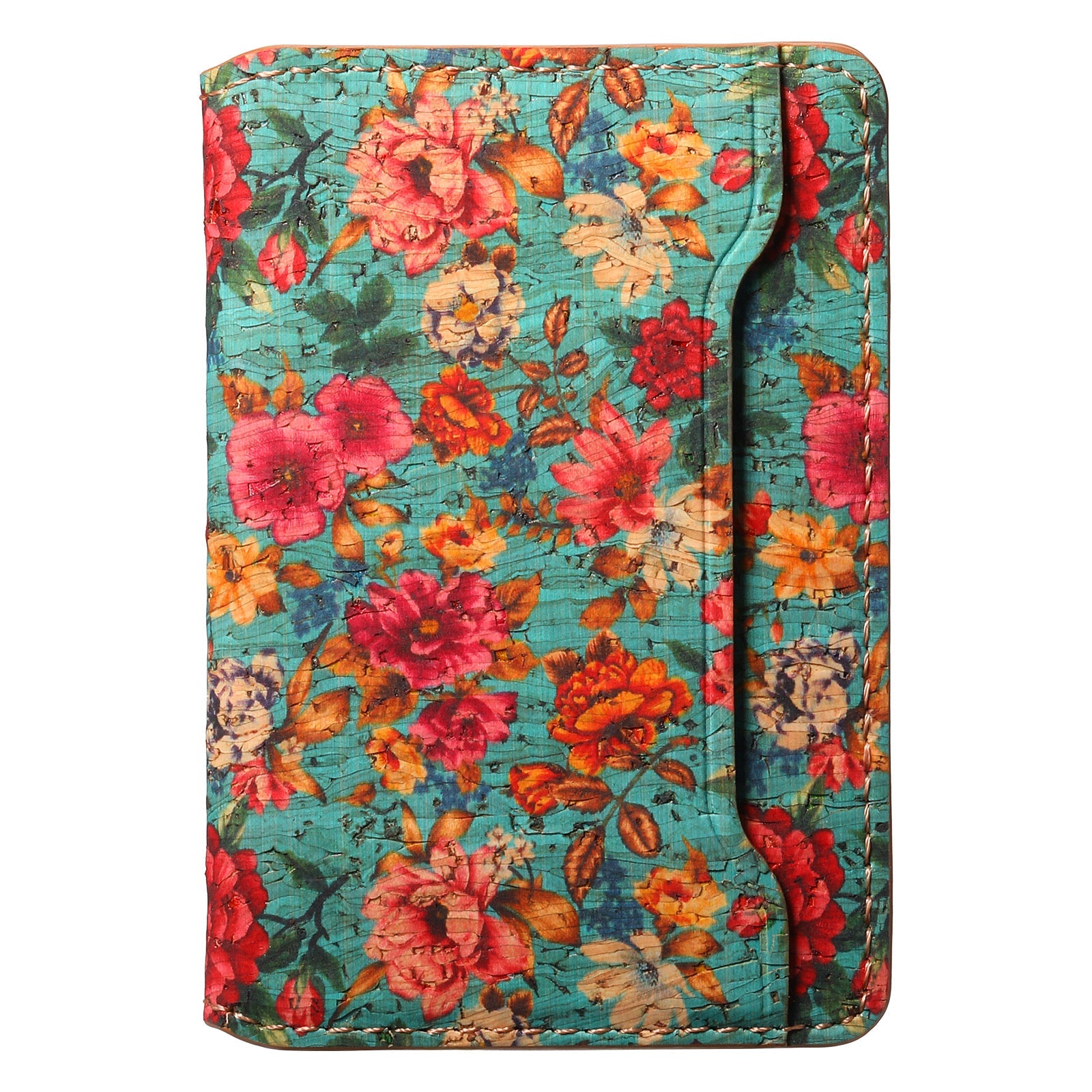 Floral Magsafe Wallet 2 Pockets (Green)