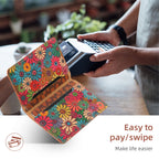 Floral Magsafe Wallet 3 Pockets (Multicolor)