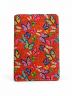 Butterfly Designer Magsafe Wallet 2 Pockets (Orange)