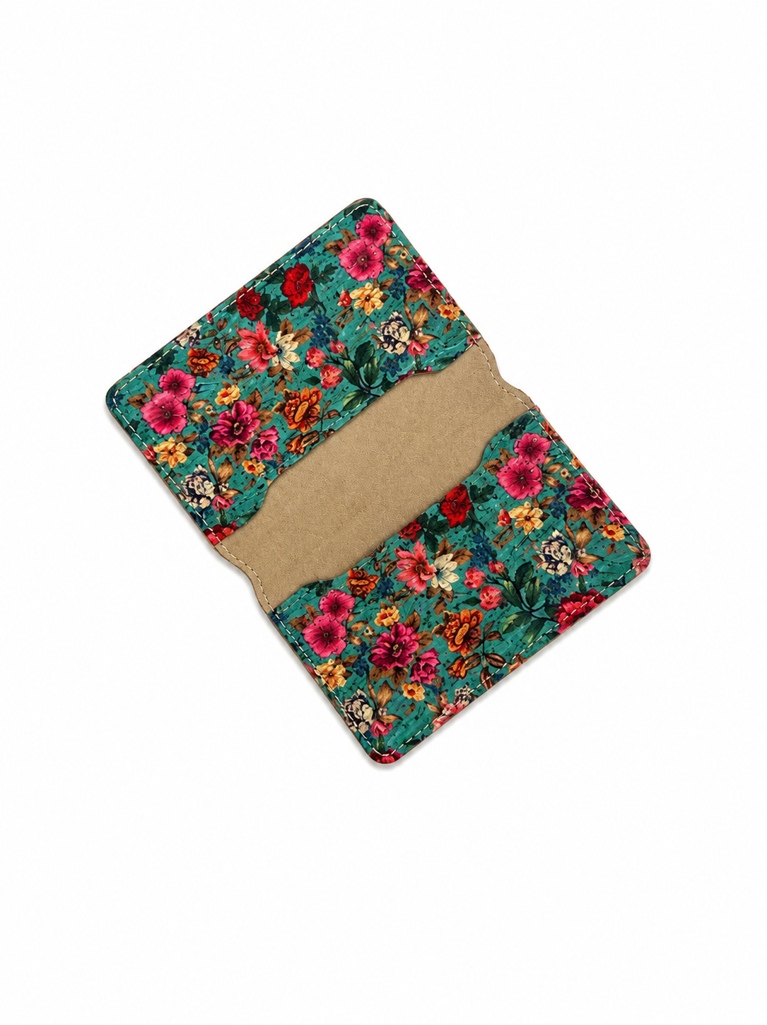 Floral Magsafe Wallet 3 pockets (Green)