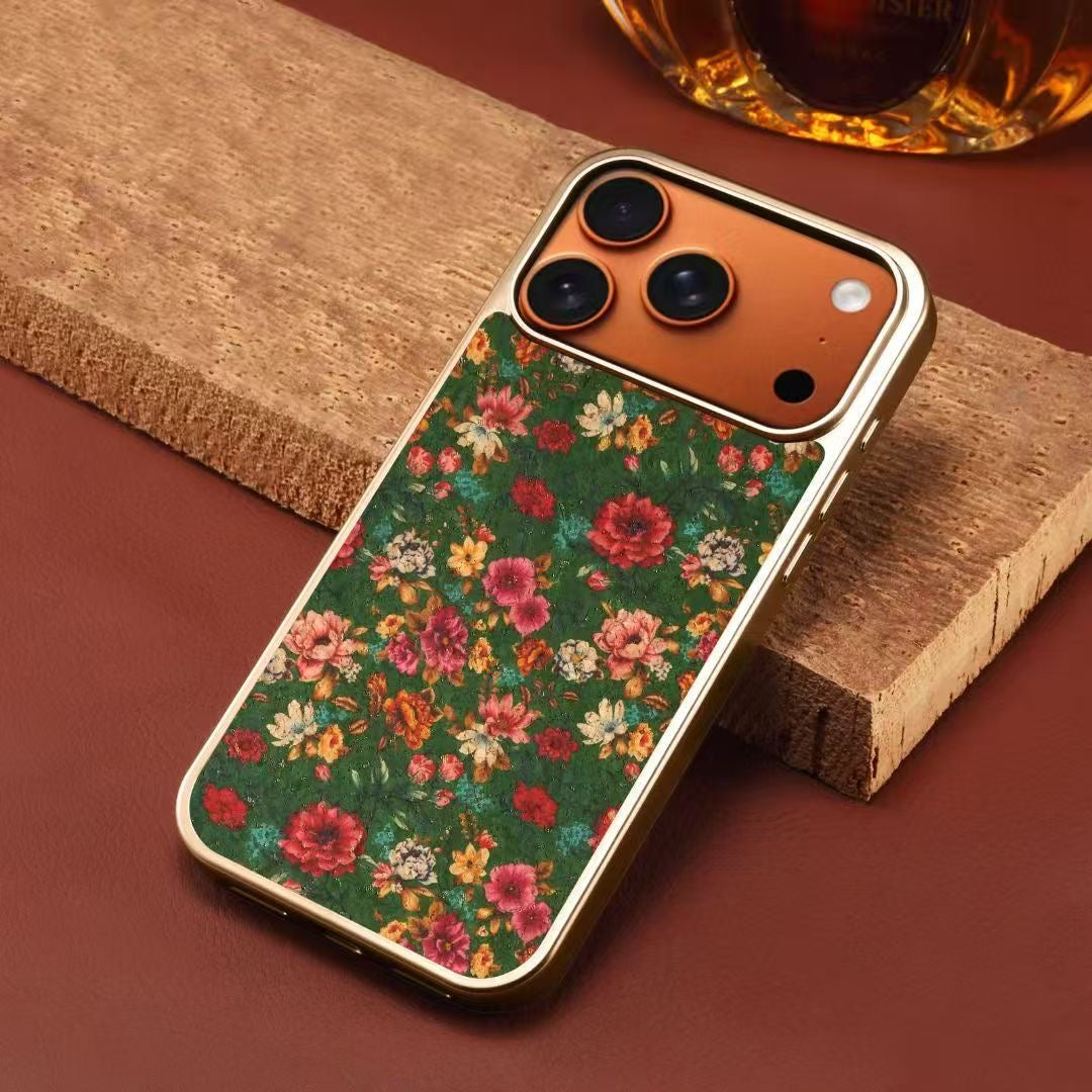 Floral Designer MagSafe Case for IPhone 17 Pro Max(Green)