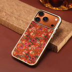 Floral Designer MagSafe Case for IPhone 17 Pro Max(Orange)
