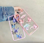 Butterfly Glitter Transparent Case Mobile Case by CoverMeUp - Style 3
