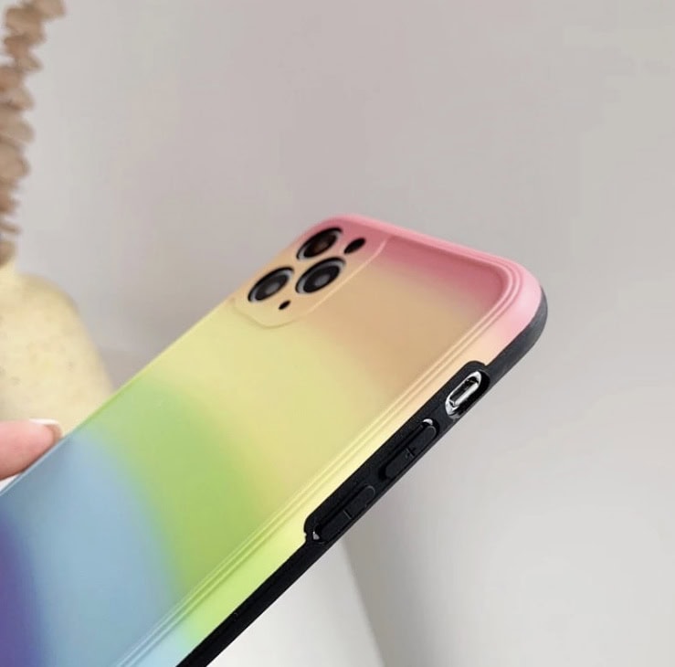Rainbow Gradient Shaded Soft Case Mobile Case by CoverMeUp - Style 3