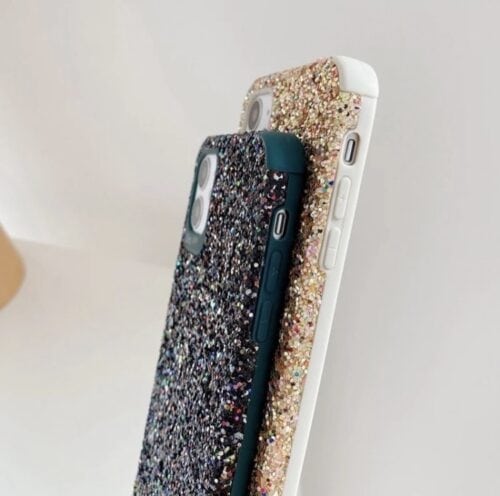 3D Glitter Soft Rubber Case Mobile Case by CoverMeUp - Style 4