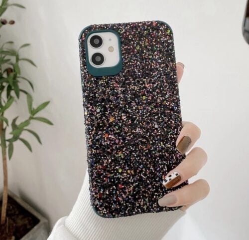 3D Glitter Soft Rubber Case Mobile Case by CoverMeUp - Style 3