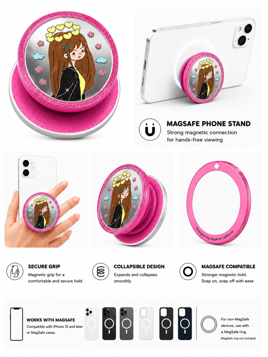 MagSafe Designer Pop Socket (Design 13)