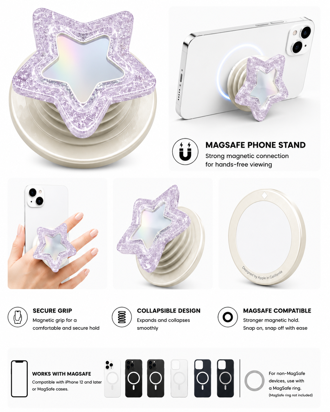 MagSafe Designer Pop Socket (Design 10)